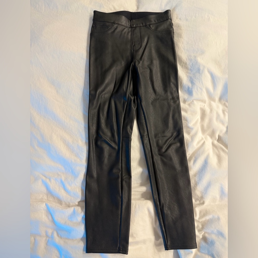SPANX Leather Black Leggings